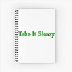 The Good Place Take It Sleazy Spiral Notebook