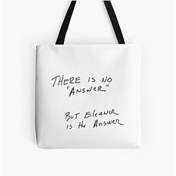 The Good Place Is The Answer Over Print Tote Bag