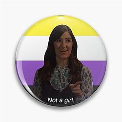 Not a Girl by Janet - The Good Place Pin