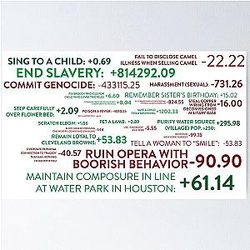 The Good Place Points System Poster