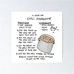 The Good Place - a Recipe for Chili Poster