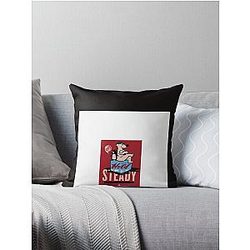the hold steady cover bear and penguin Graphic T-Shirt Throw Pillow