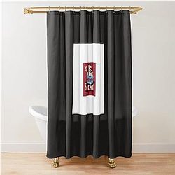 the hold steady cover bear and penguin Graphic T-Shirt Shower Curtain