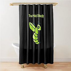 the hold steady logo honey bee  Shower Curtain