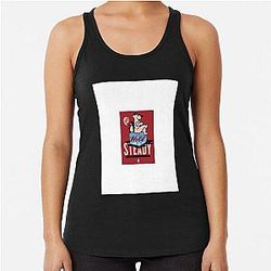 the hold steady cover bear and penguin Racerback Tank Top