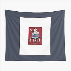 the hold steady cover bear and penguin Tapestry
