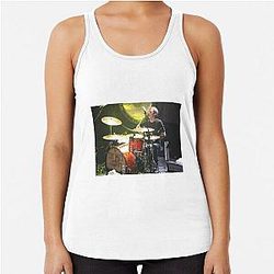 Bobby Drake - The Hold Steady - Photograph Racerback Tank Top