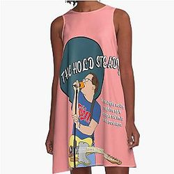 The Hold Steady Band Art A-Line Dress