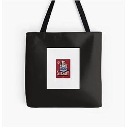the hold steady cover bear and penguin Graphic T-Shirt All Over Print Tote Bag