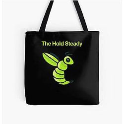 the hold steady logo honey bee  All Over Print Tote Bag