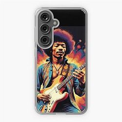 Jimmy Hendrix and guitar Samsung Galaxy Soft Case