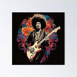Jimmy Hendrix Vintage Poster