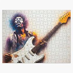 Jimi Hendrix and Guitar Jigsaw Puzzle