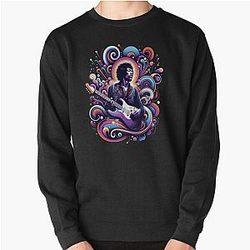 Psychedelic Strings - Hendrix Inspired Abstract Pullover Sweatshirt