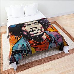 jimmy hendrix blotter Comforter