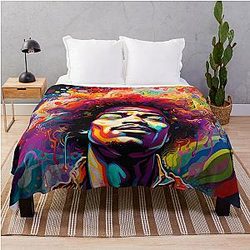 jimmy hendrix  Throw Blanket