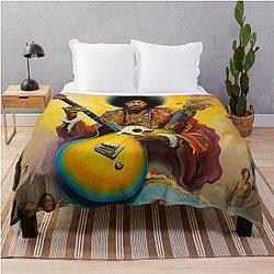 Jimi Hendrix - Reinventing The Guitar 3 Throw Blanket