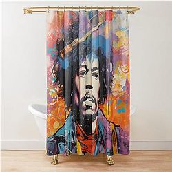 jimmy hendrix blotter Shower Curtain