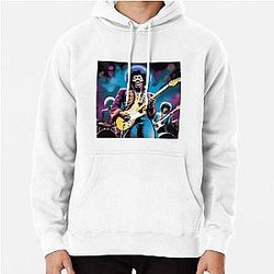 Funky Jam: Purple Hues and Hendrix Pullover Hoodie