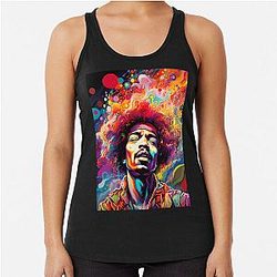 jimmy hendrix  Racerback Tank Top