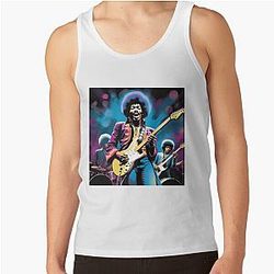 Funky Jam: Purple Hues and Hendrix Tank Top