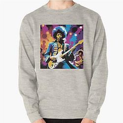 Funky Visions: Hendrix and the 60s Beat Pullover Sweatshirt
