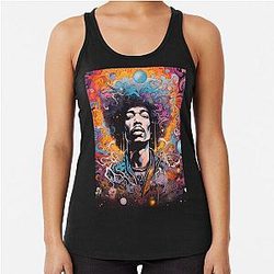 jimmy hendrix Racerback Tank Top
