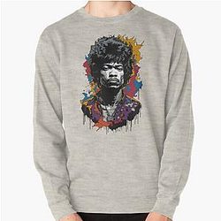 Jimi Hendrix image Pullover Sweatshirt