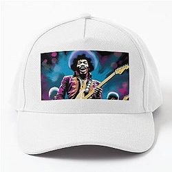 Funky Jam: Purple Hues and Hendrix Baseball Cap