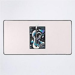 Modern Virtuoso - Abstract Hendrix Essence Desk Mat