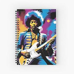 Funky Visions: Hendrix and the 60s Beat Spiral Notebook
