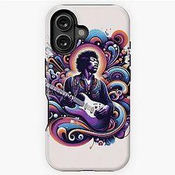Psychedelic Strings - Hendrix Inspired Abstract iPhone Tough Case