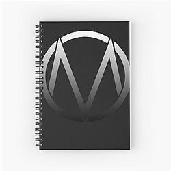 The maine band logo fade Spiral Notebook