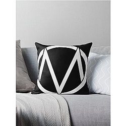 The Maine - Band  Logo White Throw Pillow