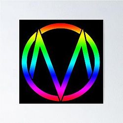 The Maine - Band  Logo Rainbow Poster