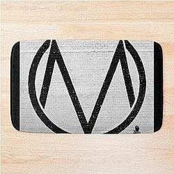 The Maine black white Bath Mat