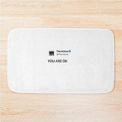 YOU ARE OK The Maine Tweet Bath Mat