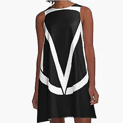 The Maine Band  Logo White  A-Line Dress