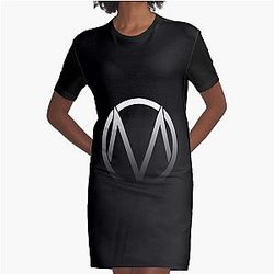 The Maine Band  Logo Fade Graphic T-Shirt Dress