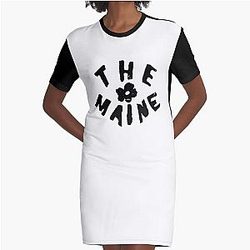 The Maine Merch 8123 The Maine Rose Graphic T-Shirt Dress
