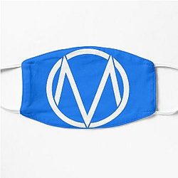 The Maine - Band  Logo White  T-Shirt Flat Mask