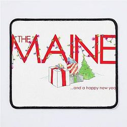 The Maine and a happy new year Mouse Pad
