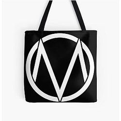 The Maine - Band  Logo White All Over Print Tote Bag