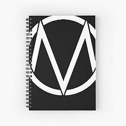 The Maine Band  Logo White  Spiral Notebook