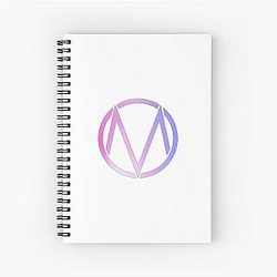 The Maine Logo gradient Spiral Notebook