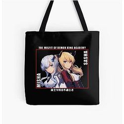 Misha Sasha - The Misfits of Demon King Academy All Over Print Tote Bag