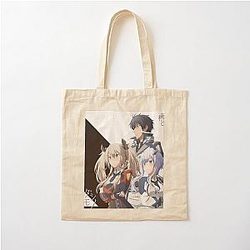The Misfit of Demon King Academy with White background Cotton Tote Bag