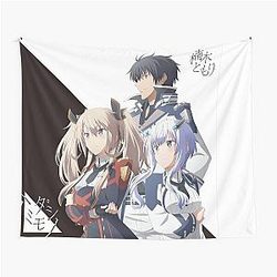 The Misfit of Demon King Academy with a Black and White background Tapestry