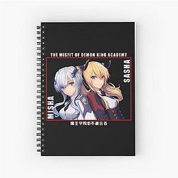 Misha and Sasha The Misfit of Demon King Academy Spiral Notebook