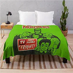 The Munsters First Family of Fright Throw Blanket